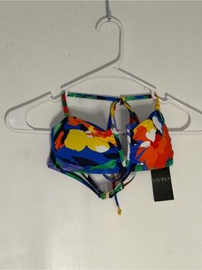 Lauren by Ralph Lauren Bright Floral Bikini Top